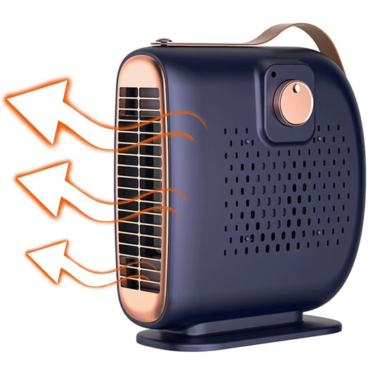 Electric Heater Fan Low Noise Mini Heater Fan PTC Heating Desktop Heating Fan anti Scald Electric Personal Warmer for Winter