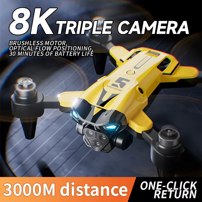 Xiaomi M5 Drone 8K HD Aerial Professional Triple-Camera Optical Flow Positioning Intelligent Obstacle Avoidance Brushless Drone
