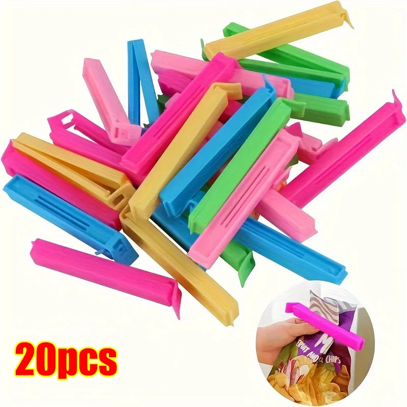 5-100PCS Food Snack Bag Sealing Plastic Clips for Packages Kitchen Storage Package and Organization Items Accessories