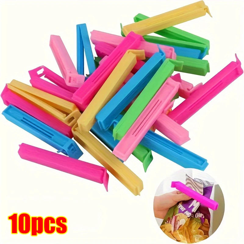 5-100PCS Food Snack Bag Sealing Plastic Clips for Packages Kitchen Storage Package and Organization Items Accessories