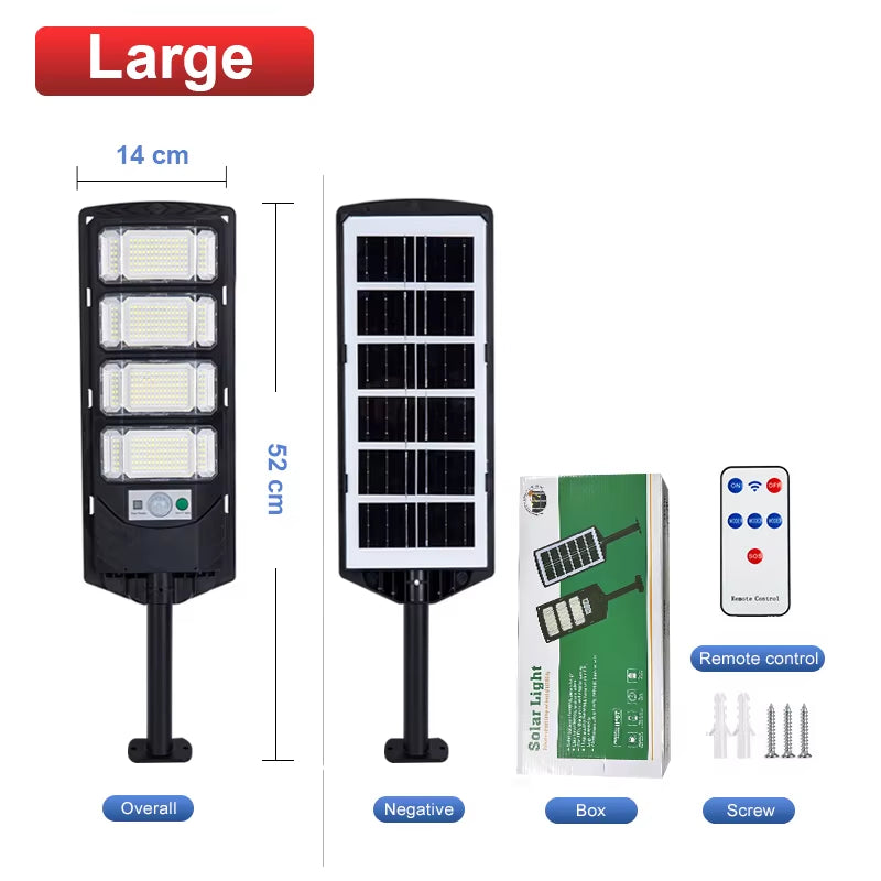 100000LM Solar LED Outdoor Lighting Motion Sensor Light Outdoor Solar Spotlight Sunshine Wall Lamp Courtyard Light Garden Light