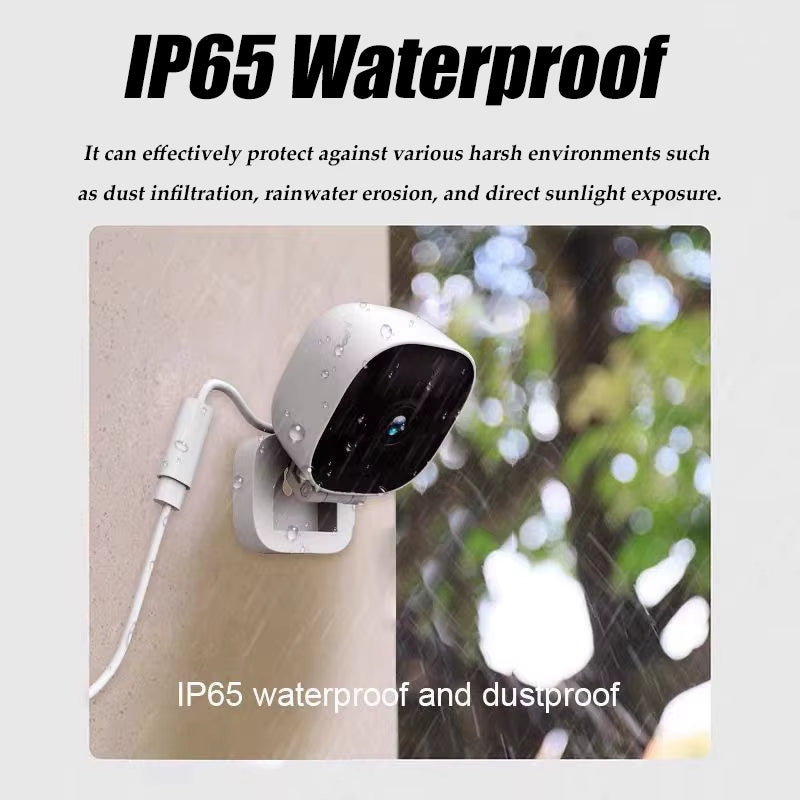 2025 New 4K Security Camera Full-Color Night Vision Wifi Monitor with 2-Way Audio IP65 Waterproof Motion Detect Surveillance