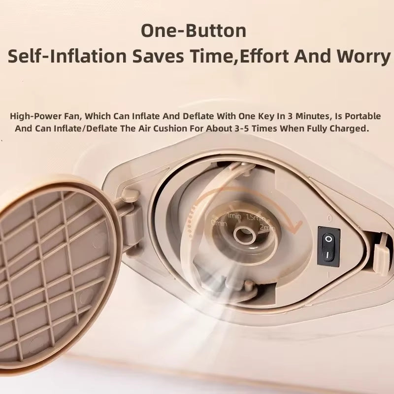 Fast Inflatable Air Sofa Bed Outdoor Portable Air Mattress Lazy Camping Automatic Inflatable Sleeping Mat 168*76Cm