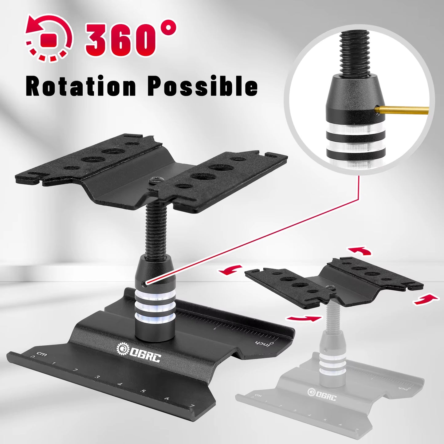 RC Work Stand RC Car Repair Stand Workstation for Axial SCX24 TRX4M FCX24 1/16 1/18 1/24 Scale RC Truck Crawler Car Buggy