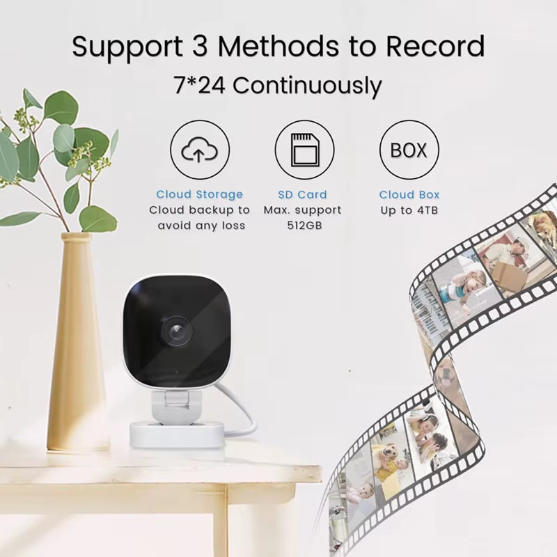 2025 New 4K Security Camera Full-Color Night Vision Wifi Monitor with 2-Way Audio IP65 Waterproof Motion Detect Surveillance