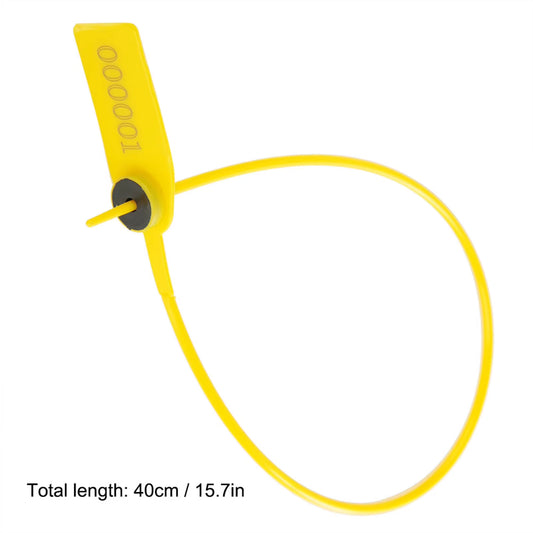 Plastic Tamper Seals, Zip Ties for Fire Extinguishers Pull Tite Security Tags Numbered Disposable Self Locking Tie