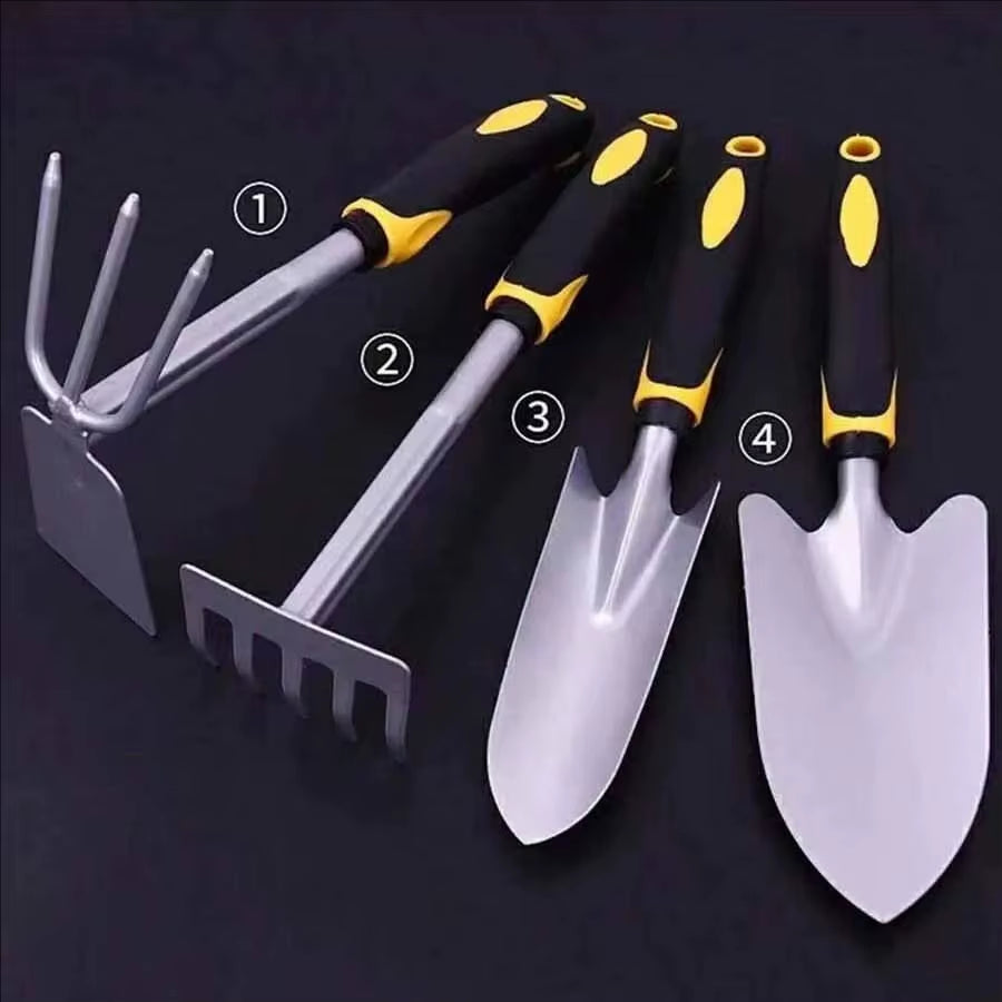 4-Piece/1Piece Tree Planting Tools Hoe Spade Dual-Purpose Gardening Outdoor Digging and Weeding Tool Small Shovel Potted Plant