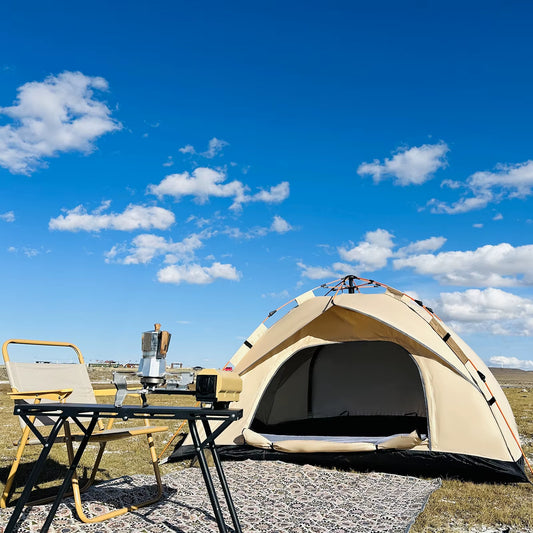 Outdoor Automatic Quick-Opening Tent Automatic Rainproof Sunshine-Proof Tent Fishing Beach Sunshine Shelter 4 Person Tents