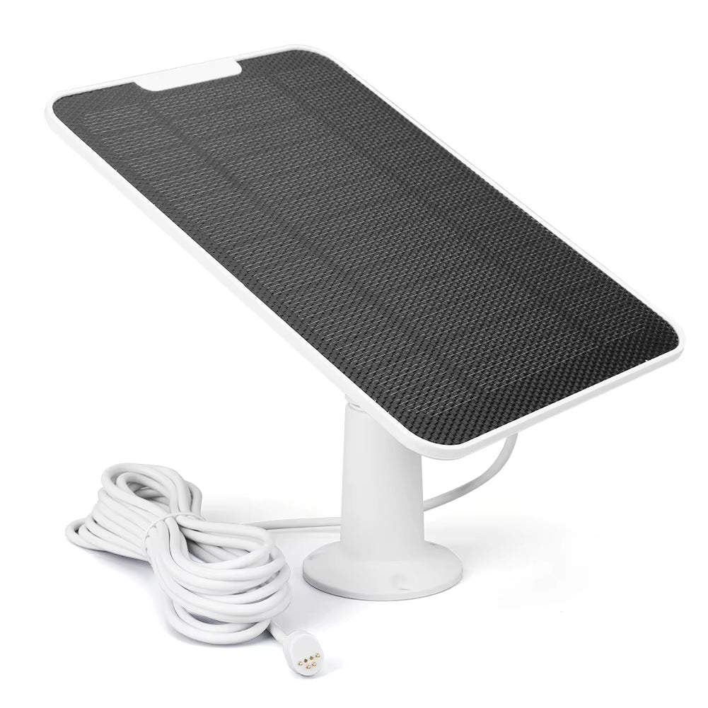 IP65 Waterproof Micro Solar Panels for Google Nest Cam with 360 Degree Adjustable Bracket for Continuous Power Supply