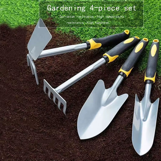 4-Piece/1Piece Tree Planting Tools Hoe Spade Dual-Purpose Gardening Outdoor Digging and Weeding Tool Small Shovel Potted Plant