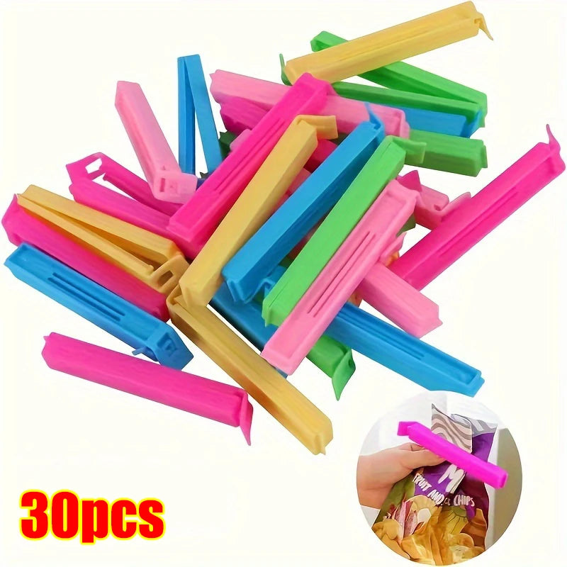 5-100PCS Food Snack Bag Sealing Plastic Clips for Packages Kitchen Storage Package and Organization Items Accessories